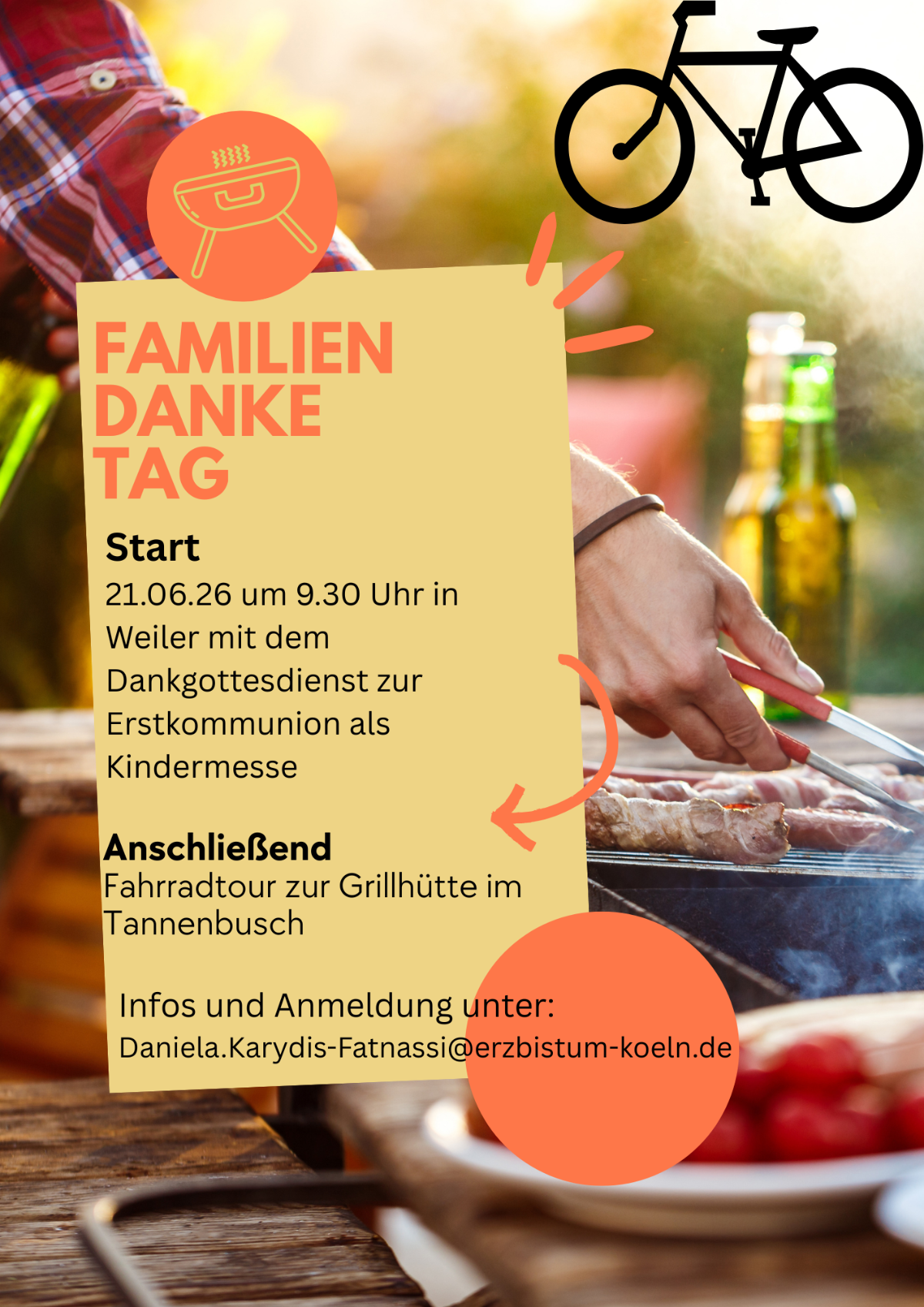 Einladung Danke-Tag Grillen