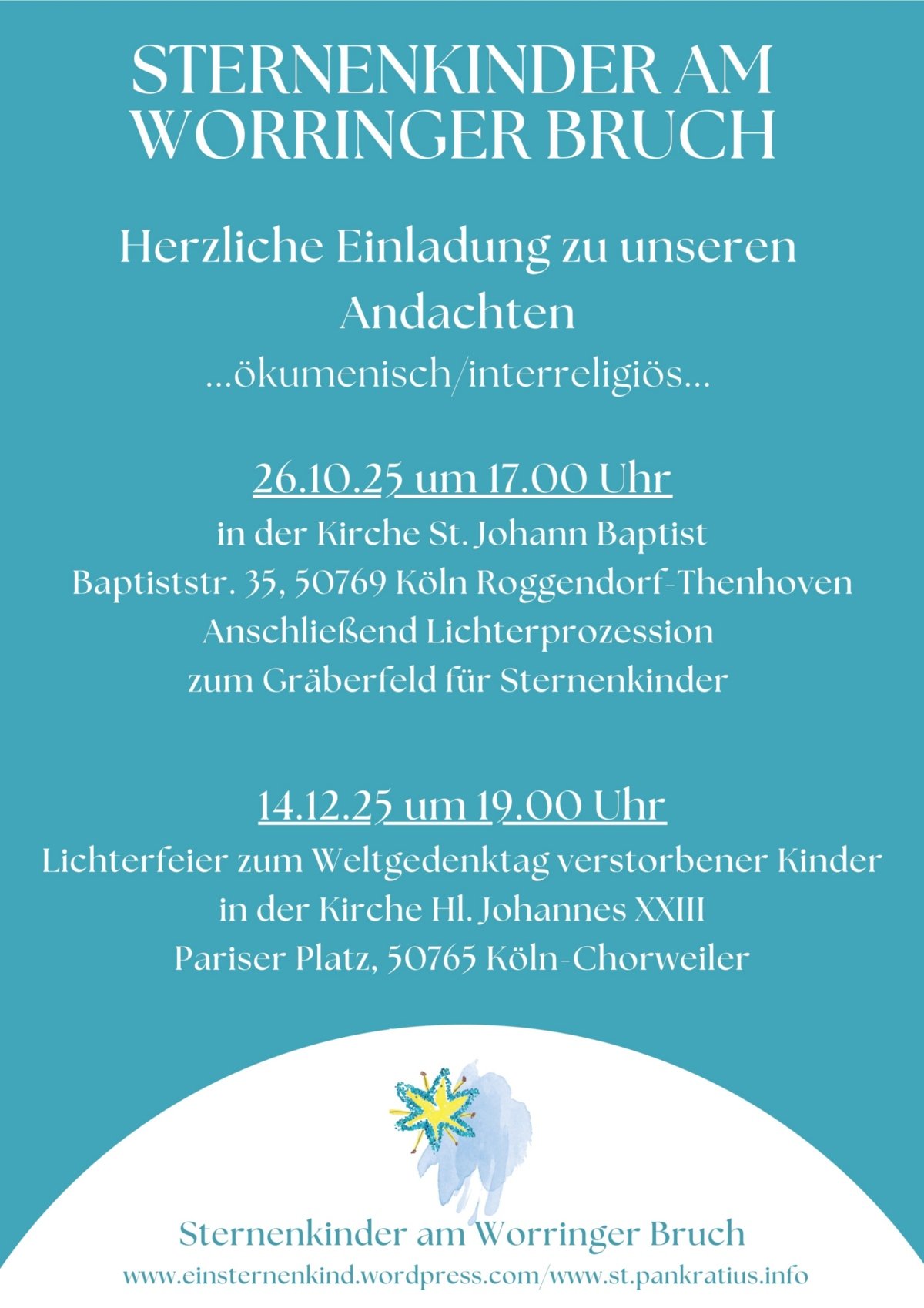 Flyer Sternenkinderandacht 2025 Flyer Sternenkinderandacht 2025