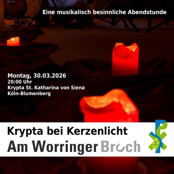 Krypta bei Kerzenlicht