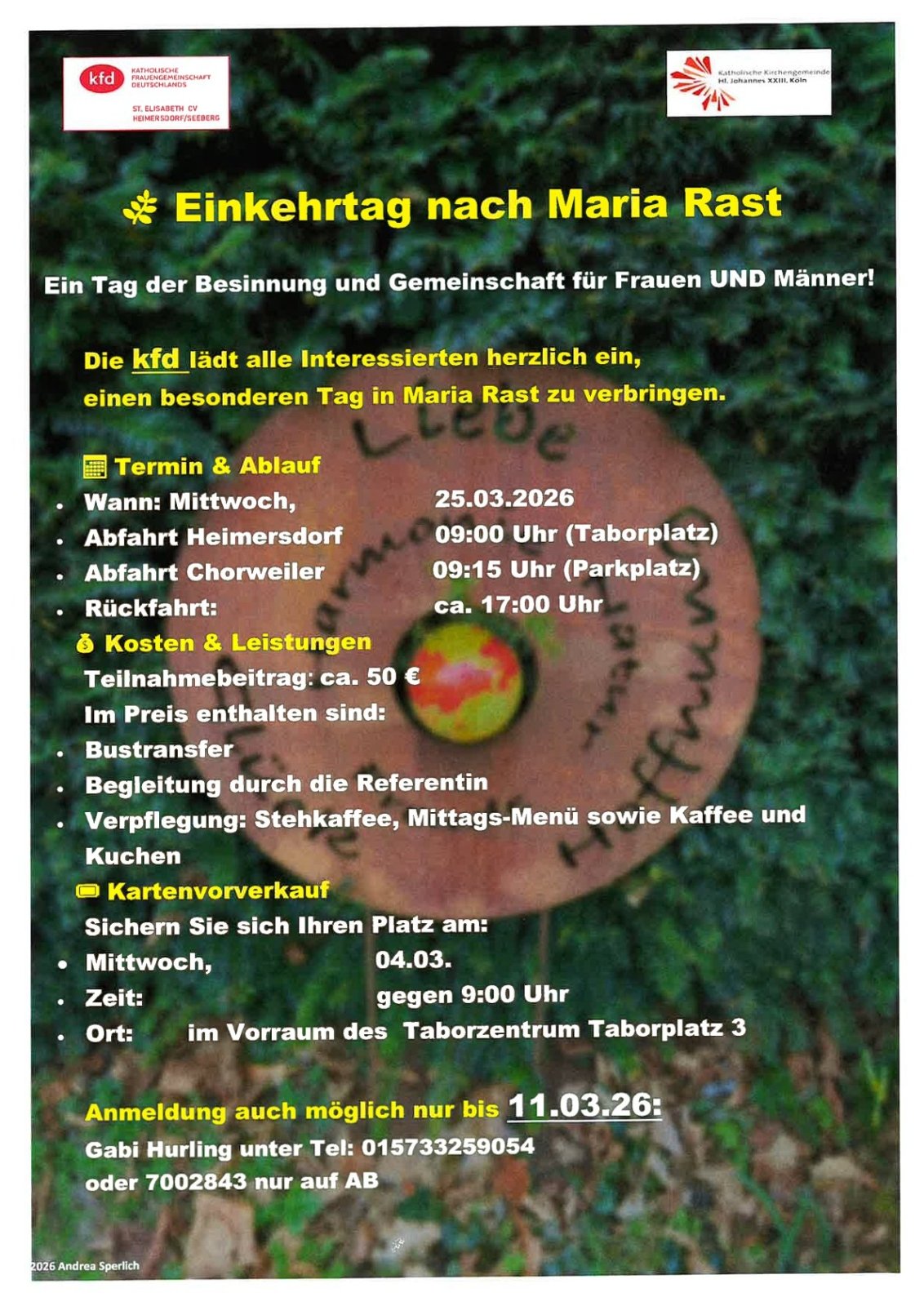 Plakat Maria Rast 260325