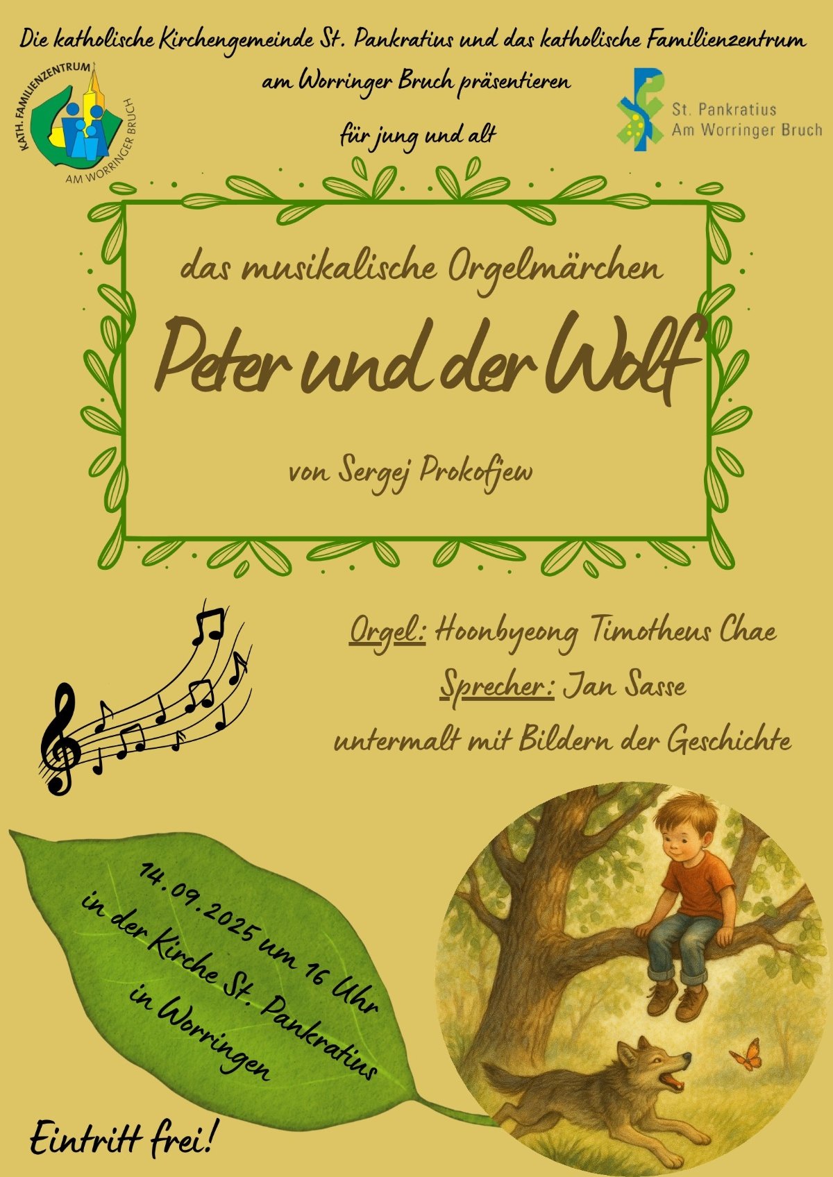 Plakat Peter und der Wolf